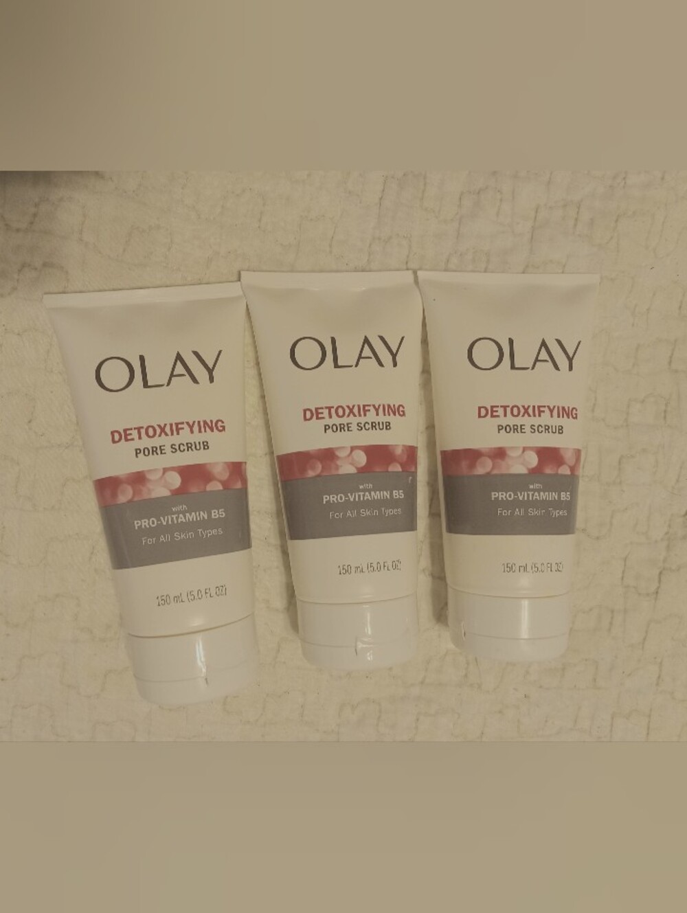 Olay Regenerist Detoxifying Pore Scrub Face Wash THREE NEW/UNOPENED